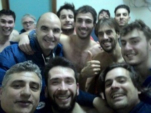Selfie celebrativo della vittoria ottenuta a Trapani