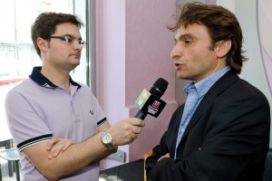 Il patron Mario Rizzo durante una intervista
