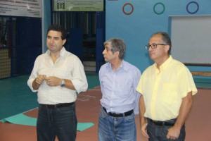 Mister Capillo con De Marco (presidente) e Cottone (vicepres)