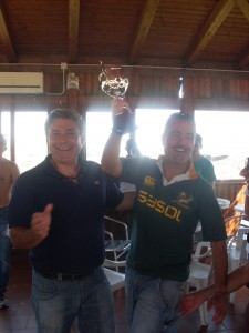 Presidente D'Agostino premia il capitano HCU Catania, Santo Giuffrida