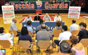 Un momento della presentazione di Corbani all'Angelico