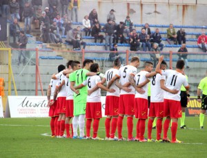La formazione titolare del Messina scesa in campo al "Pinto" (foto Paolo Furrer)