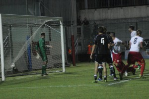 Il gol realizzato da Ignoffo nel confronto di Lamezia in Coppa Italia