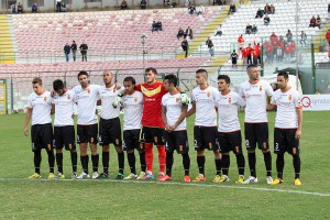 La formazione titolare del Messina (foto Luca Maricchiolo)