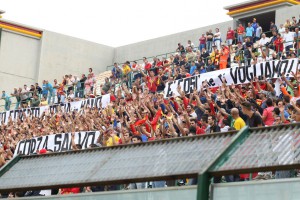 La Curva Sud del San Filippo (foto Luca Maricchiolo)
