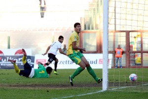 Il gol di Guerriera (foto di Luca Maricchiolo)