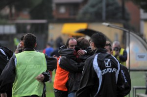 La gioia a fine gara