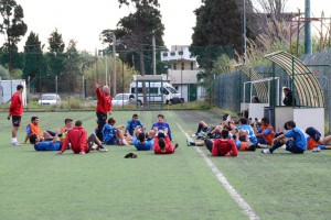 Il tecnico del Città di Messina Gaetano Di Maria prodigo di consigli nei confronti dei suoi
