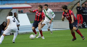 Una fase della sfida tra Cosenza e Chieti (foto Cosenza Channel)