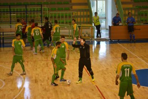 La squadra prima del match con il Sammichele