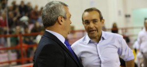 Giovanni Perdichizzi e Ugo Ducarello (staff tecnico Sigma Barcellona)