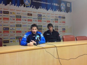 Conferenza della vigilia con Forlì, con il Poz e Sandro Nicevic
