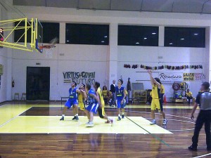 Azione di gioco della Virtus Trapani
