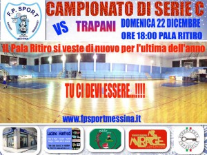 La locandina del match tra FP SPort e Virtus Trapani
