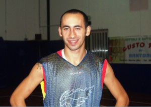Un primo piano del play Ivan Stuppia, autore di 24 punti