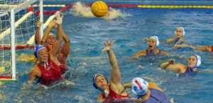 Una fase del match fra Bogliasco e WP Messina