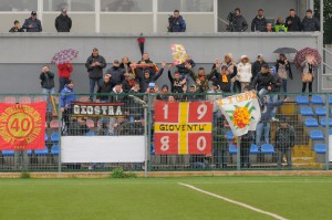 Non è mancato il consueto supporto dei sostenitori giallorossi al seguito