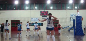 Una fase della gara fra Holimpia-Siracusa-Effe-Volley