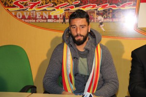 Il difensore centrale Enrico Pepe nella sua prima uscita ufficiale a Messina (foto Paolo Furrer)