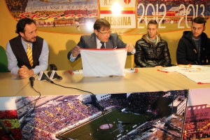 Ferrigno, Lo Monaco, Caturano e Franco in conferenza stampa (foto Paolo Furrer)