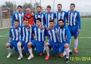 L'undici della Santangiolese al "Garden Sport" (scatto di R.S.)