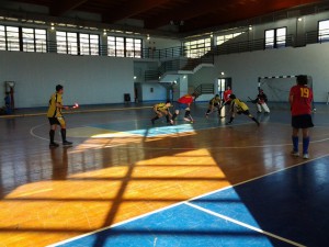 Una fase della finale regionale fra Pol. Universitaria Messina e HC Ragusa