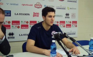 Nicolò De Vico (Biella) in conferenza stampa