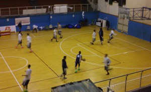 Il riscaldamneto dell'FP Sport