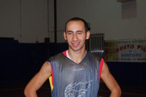 Un primo piano di Ivan Stuppia (Spadafora), autore di 27 punti