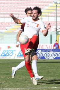 Vittorio Bernardo in azione con il Messina  (foto Gabriele Maricchiolo)