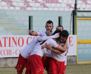 La gioia dei giallorossi (foto Paolo Furrer)
