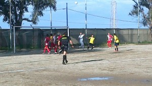 Una fase del match fra Rometta e Catania San Pio X