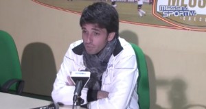 Il tecnico Gianluca Grassadonia in conferenza stampa