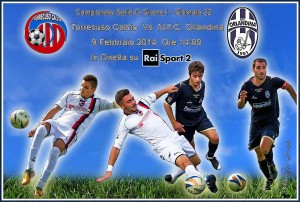 Locandina del match tra Torrecuso e Orlandina, in diretta domenica su RaiSport2