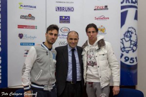 Il presidente Romagnoli tra i nuovi arrivati Luca Scordino e Gianluca Maresca
