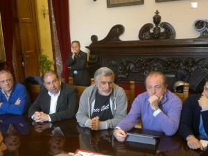 Un momento della conferenza stampa