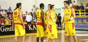 Uno dei quintetti provati in campo da Calvani
