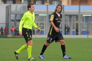 Re Giorgio con l'arbitro