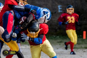 Una fase della sfida tra Caribdes ed Eagles (Foto Graziella Roberto)