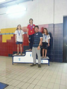 Giulia Fontana sul gradino più alto del podio a Caltanissetta