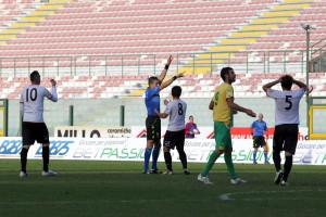 L'espulsione di Simonetti in Messina-Melfi