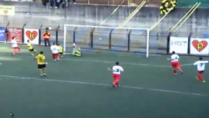 Tiger-CT San Pio X 1-1. Il gol di Biondo