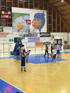 Un'azione del match contro Trinitapoli