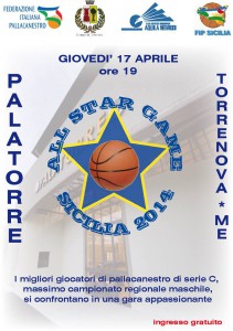 Locandina dell'All Star Game di Serie C Regionale a Torrenova