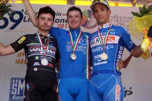 Il podio del Gran Premio Liberazione