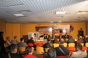 Un momento della conferenza stampa (foto Paolo Furrer)
