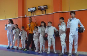 Letterio Cutugno con i suoi allievi