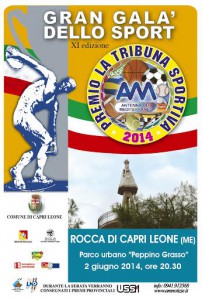Locandina edizione 2014 del "Gran Galà dello Sport - Premio La Tribuna Sportiva"