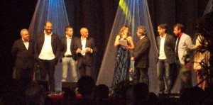Un momento di una premiazione durante la serata del Gran Gala dello Sport 2014
