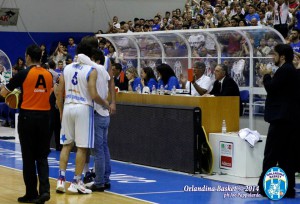 Il sentito abbraccio con Basile e Nicevic
